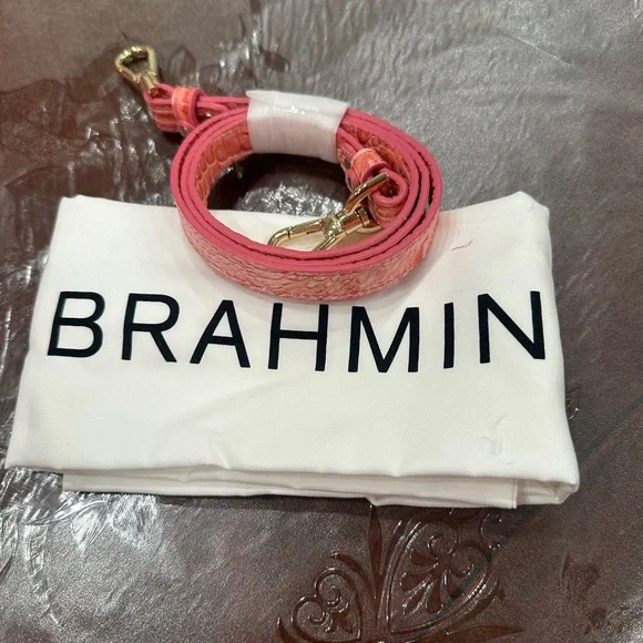 Brahmin tote bag purse handbag MOIRA PINK PUNCH Melbourne genuine leather - Picture 3 of 6